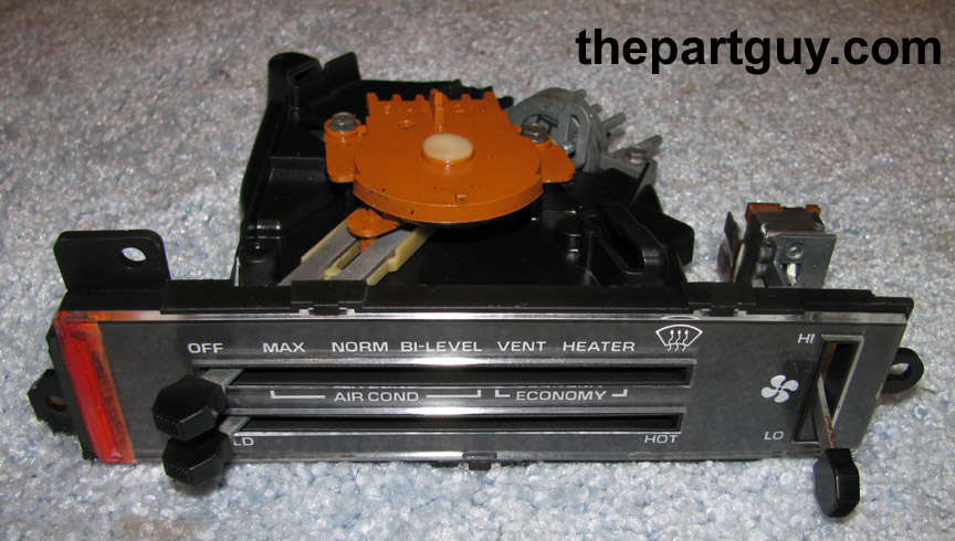 1979 TransAm Pace Car Heater Controls WITH Factory AC